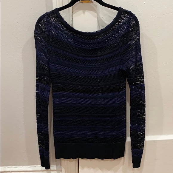 Rag & Bone Striped Open-Knit Tunic - Picture 2 of 6